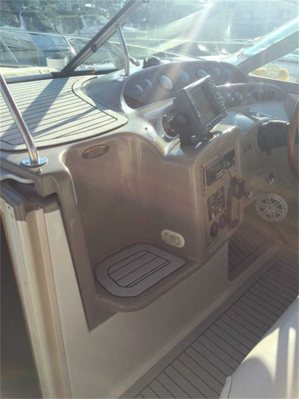 1999 Maxum 3000 SCR Swim Platform Cockpit Pad Boat EVA Faux Foam Teak Deck Floor SeaDek MarineMat Gatorstep Style Self Adhesive