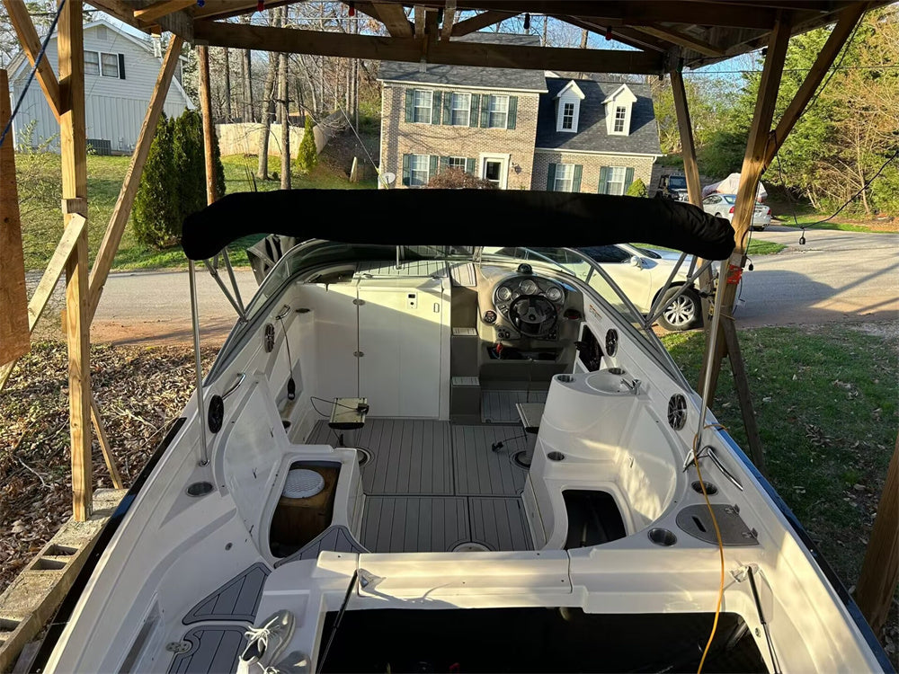 2009 Rinker Cuddy Captiva 246CC Swim Platform Cockpit Bow Pad Boat EVA Foam Faux Teak Floor Mat SeaDek Marine Mat Gatorstep