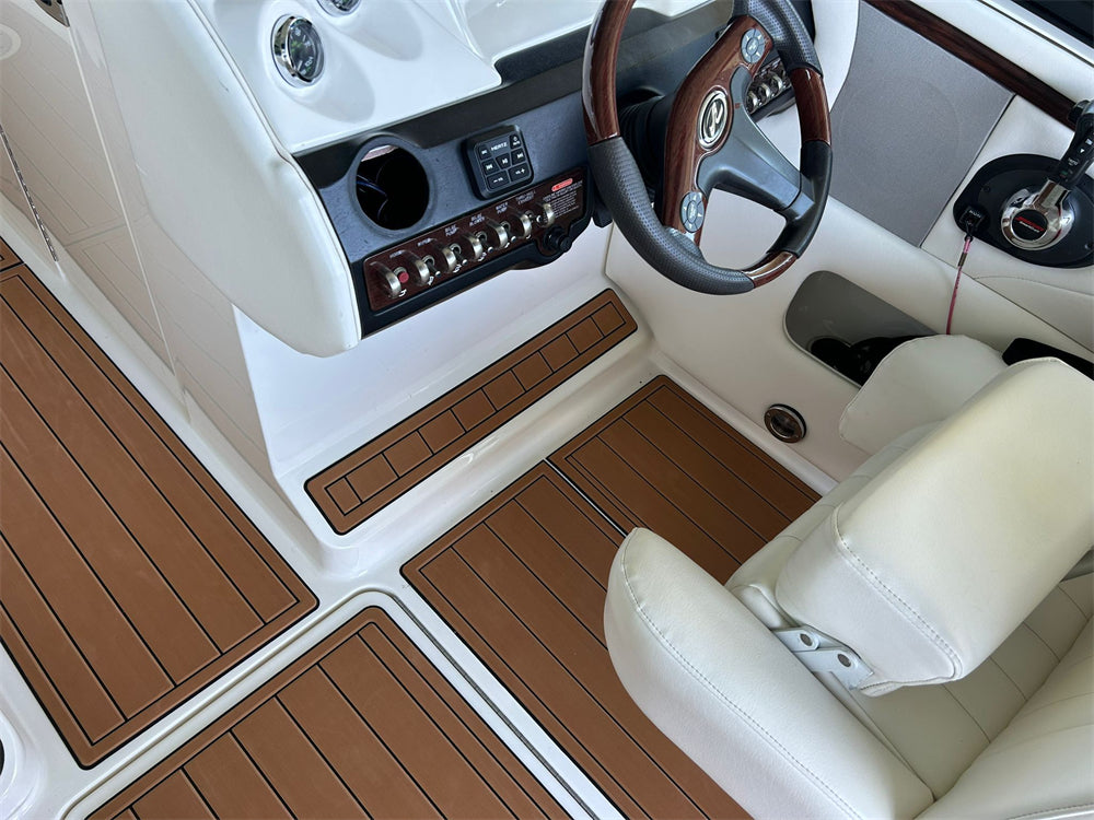 2008 Sea Ray SLX 250 Swim Platform Cockpit Bow Boat EVA Foam Teak Deck Floor Mat SeaDek MarineMat Gatorstep Style Self Adhesive