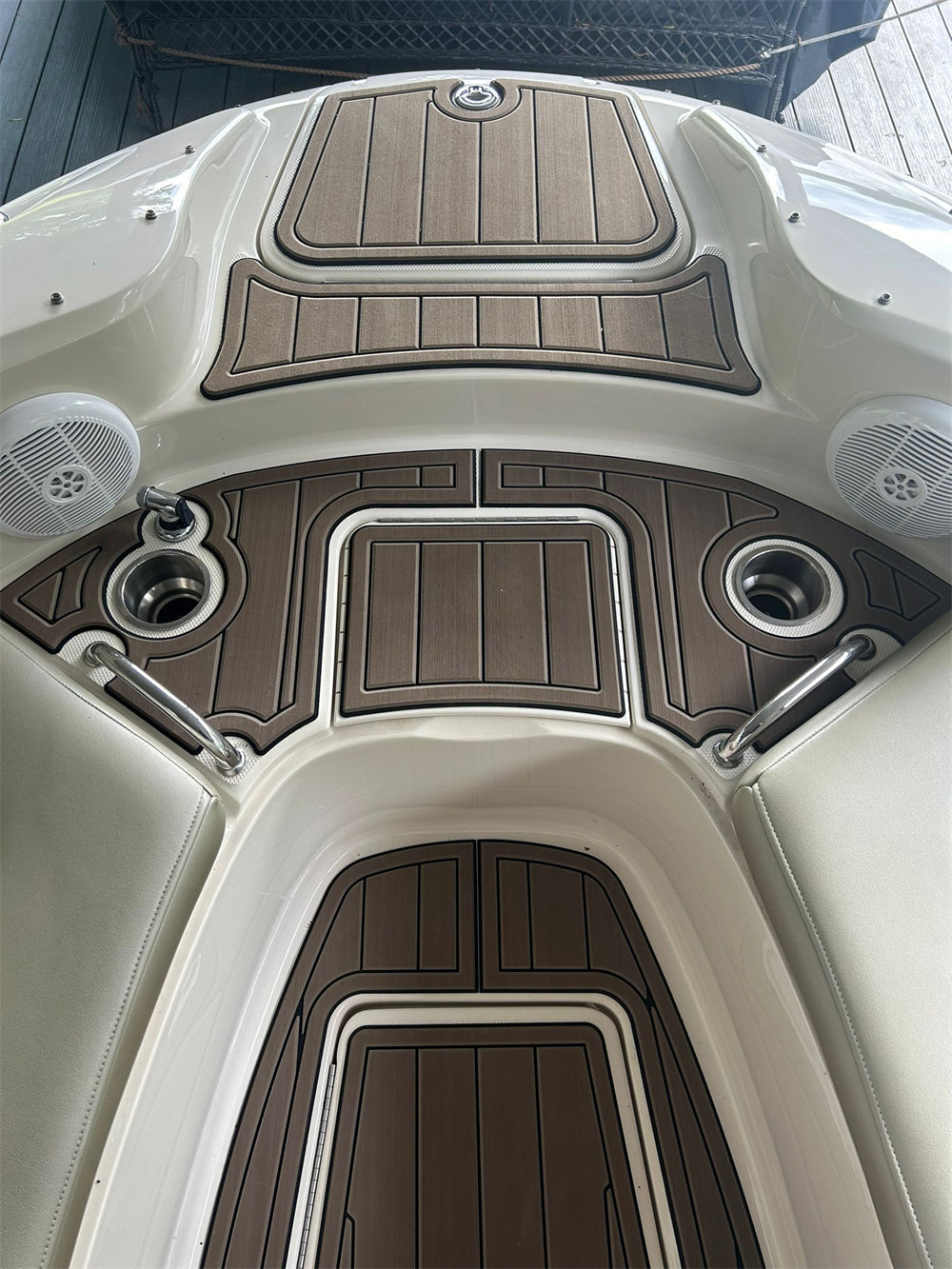 2006 Sea Ray Sundeck 270 Cockpit Pad Boat EVA Foam Teak Deck Floor Mat Flooring SeaDek MarineMat Gatorstep Style Self Adhesive