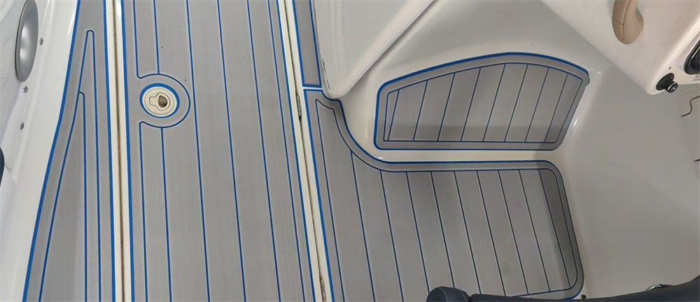 2008 SeaDoo Islandia Swim Platform Cockpit Pad Boat EVA Foam Faux Teak Deck Floor Mat SeaDek MarineMat Gatorstep Style Self Adhesive