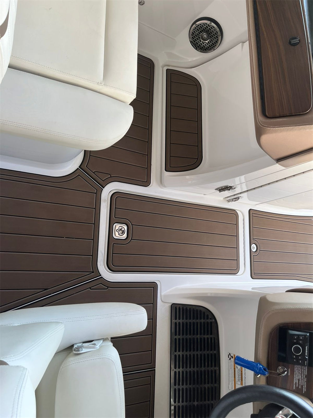 2013 Cobalt A28 Swim Platform Cockpit Pad Boat EVA Foam Teak Deck Floor Mat Seadek Gatorstep Style Self Adhesive