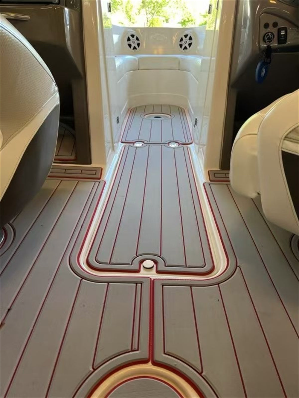 2006 Rinker Captiva 226 Swim Platform Cockpit Pad Boat EVA Foam Teak Floor Mat SeaDek MarineMat Gatorstep Style Self Adhesive