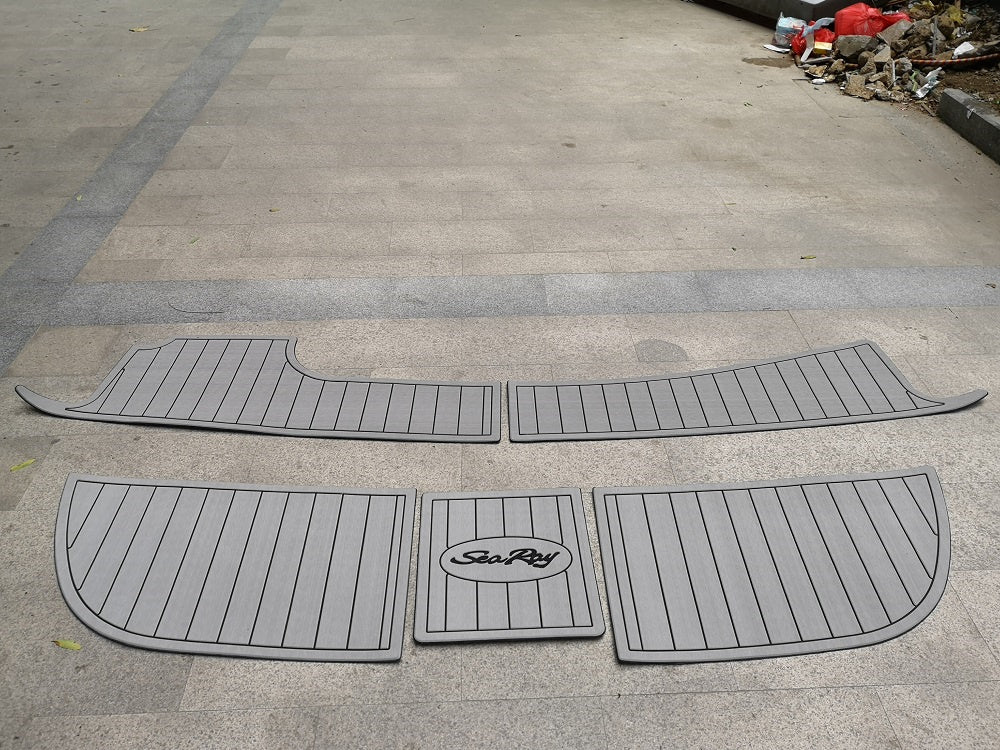 1998 Sea Ray 330 SD Swim Platform Pad Boat EVA Foam Faux Teak Deck Floor Mat SeaDek MarineMat Gatorstep Style Self Adhesive
