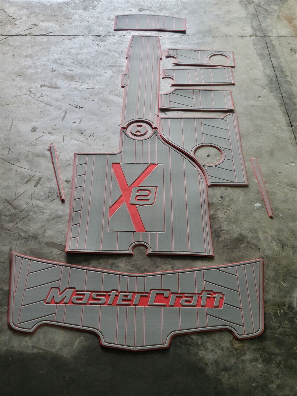 2006-2011 Mastercraft X2 Swim Platform Cockpit Pad Boat EVA Foam Teak Floor Mat SeaDek MarineMat Gatorstep Style Self Adhesive