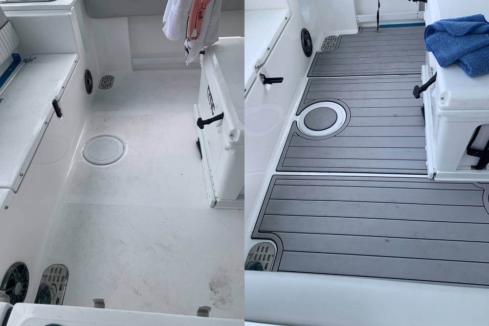 2022 Sea Fox 248 Commander Cockpit Boat EVA Foam Faux Deck Floor Pad Mat SeaDek MarineMat Gatorstep Style Self Adhesive
