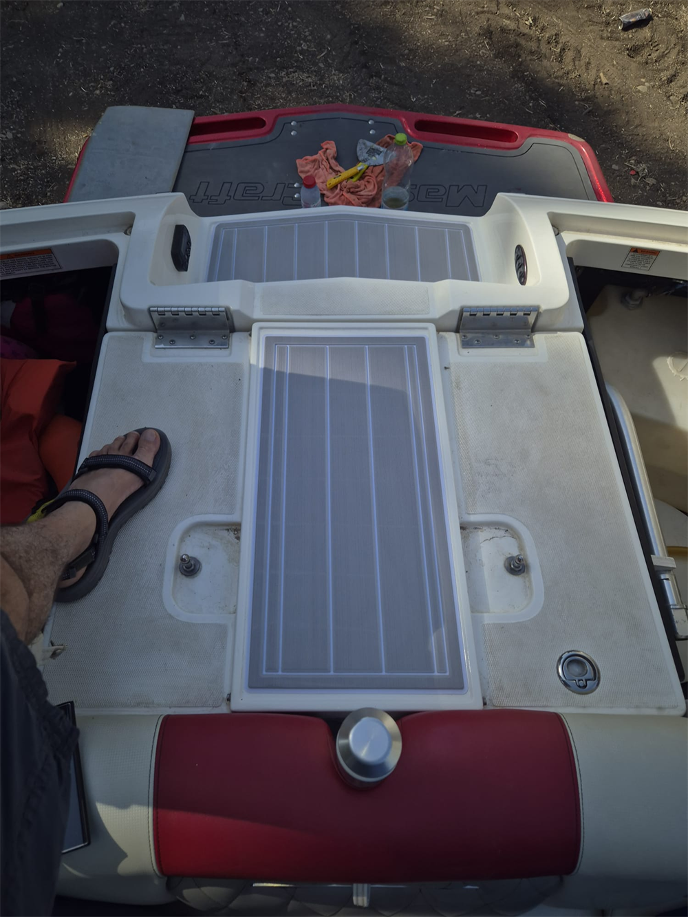 2011-2015 Mastercraft X55 Swim Platform Cockpit Pad Boat EVA Foam Faux Teak Deck Floor Mat SeaDek MarineMat Gatorstep Style Self Adhesive