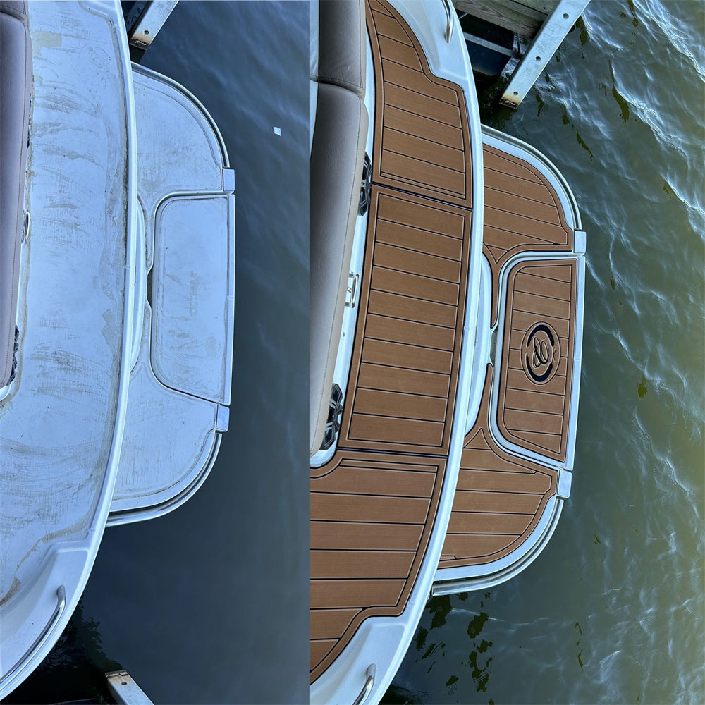 2013 Cobalt 220 Swim Platform Cockpit Bow Pad Boat EVA Teak Deck Flooring Mat SeaDek MarineMat Gatorstep Style Self Adhesive