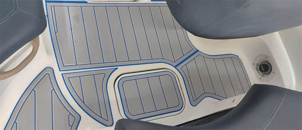 2008 SeaDoo Islandia Swim Platform Cockpit Pad Boat EVA Foam Faux Teak Deck Floor Mat SeaDek MarineMat Gatorstep Style Self Adhesive
