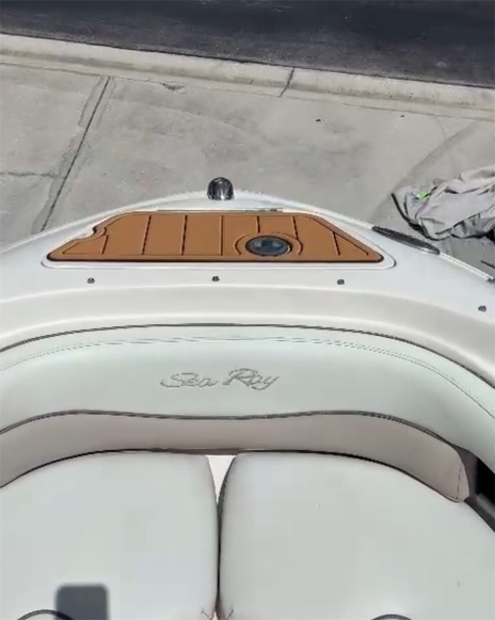 2003-2006 Sea Ray 200 Bowrider Swim Platform Cockpit Pad Boat EVA Foam Faux Teak Deck Floor Mat SeaDek MarineMat Gatorstep Style