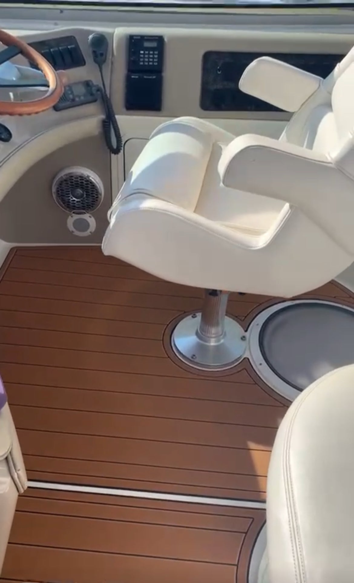 1998-2001 Sea Ray Sundancer 540 Swim Platform Cockpit Pad Boat EVA Foam Faux Teak Floor Seadek MarineMat Gatorstep Style Self Adhesive