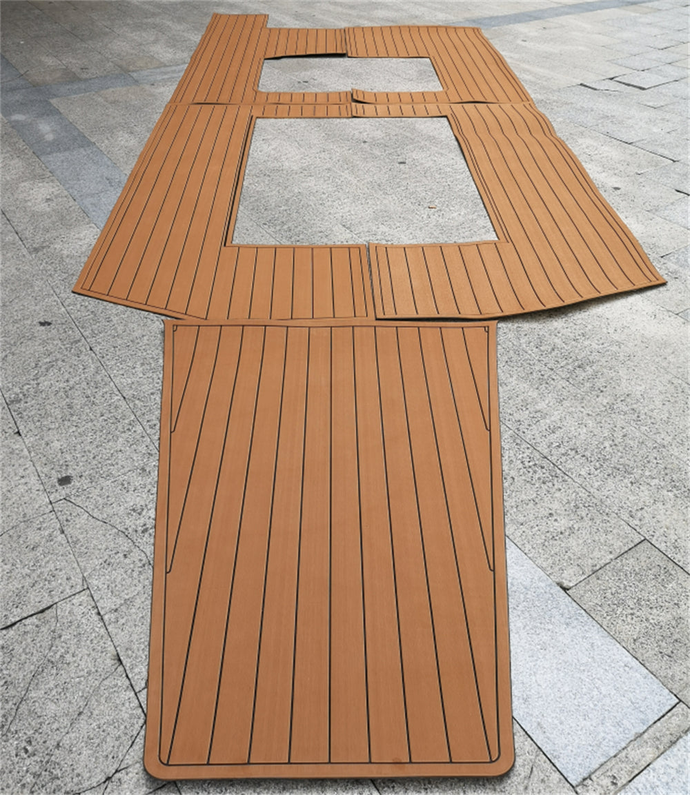 2015-2018 Triton 35 Cockpit Pad Boat EVA Teak Deck Floor Mat SeaDek MarineMat Gatorstep Style Self Adhesive
