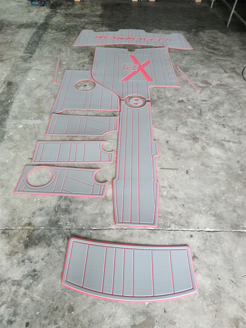 2006-2011 Mastercraft X2 Swim Platform Cockpit Pad Boat EVA Foam Teak Floor Mat SeaDek MarineMat Gatorstep Style Self Adhesive