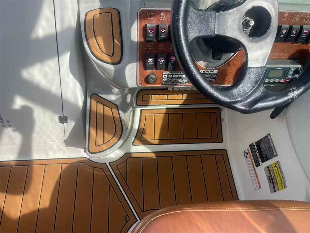 2003 Bayliner 245 SB Swim Platform Cockpit Bow Pad Boat EVA Teak Deck Floor Mat SeaDek MarineMat Gatorstep Style Self Adhesive