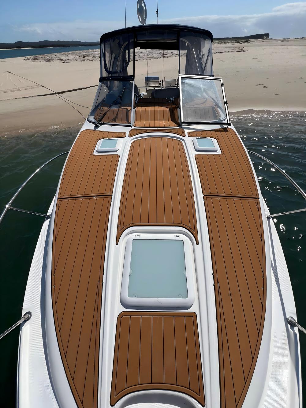 2000 Bayliner 2855 Swim Platform Cockpit Bow Pad Boat EVA Teak Floor Mat Floor