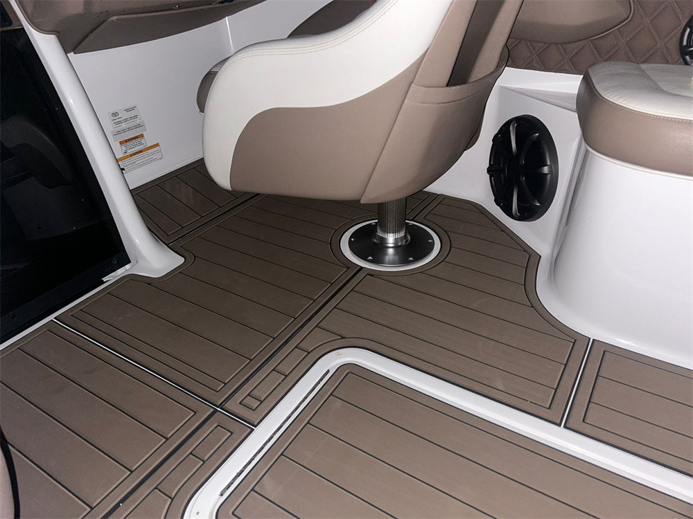 2012 Cobalt 243 Swim Platform Cockpit Bow Pad Boat EVA Foam Teak Deck Floor Mat