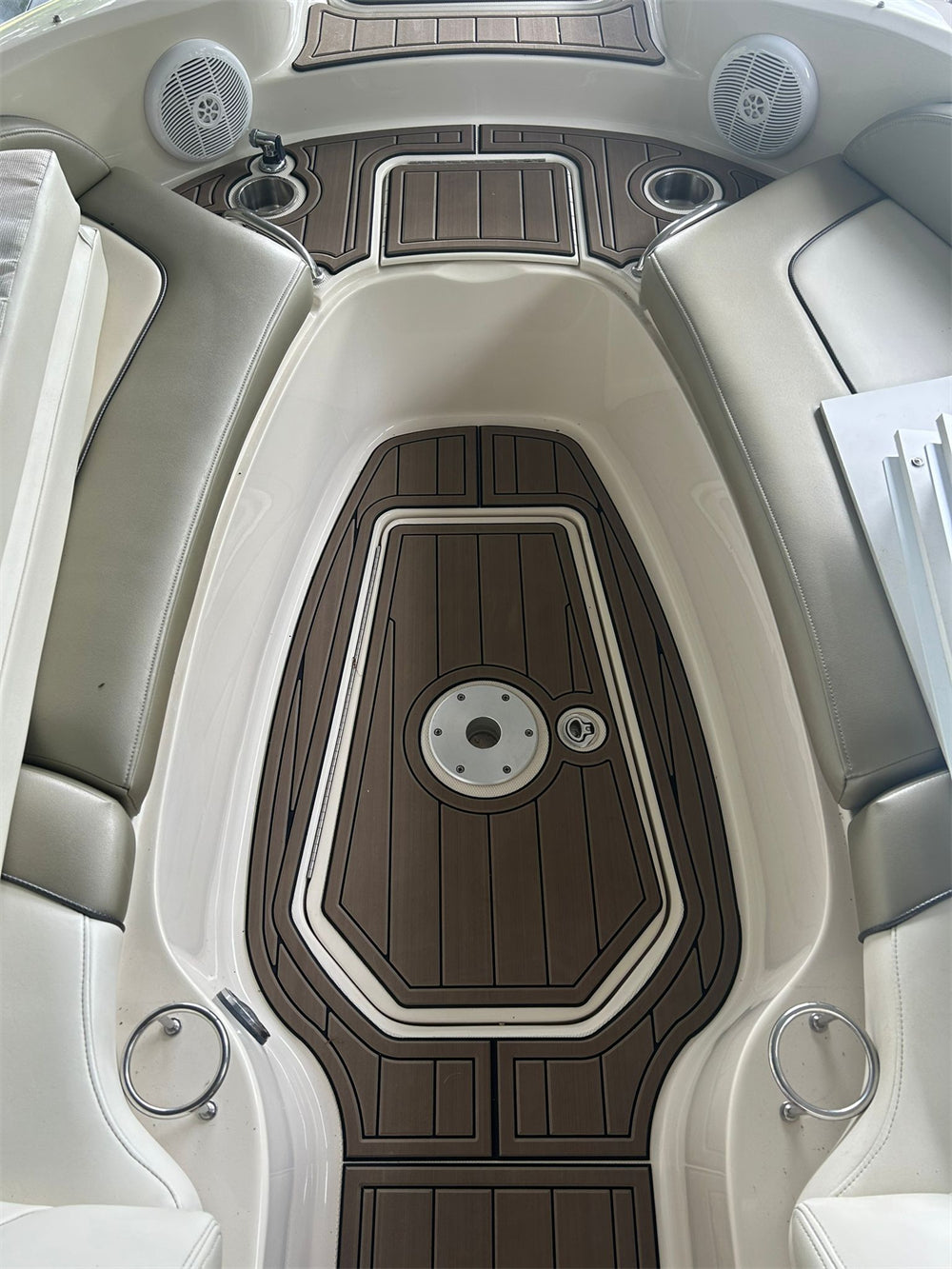 2006 Sea Ray Sundeck 270 Cockpit Pad Boat EVA Foam Teak Deck Floor Mat Flooring SeaDek MarineMat Gatorstep Style Self Adhesive