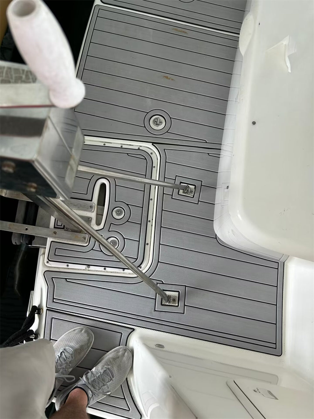 2006 Meridian 408 Swim Platform Step Pad Boat EVA Foam Faux Teak Deck Floor Mat