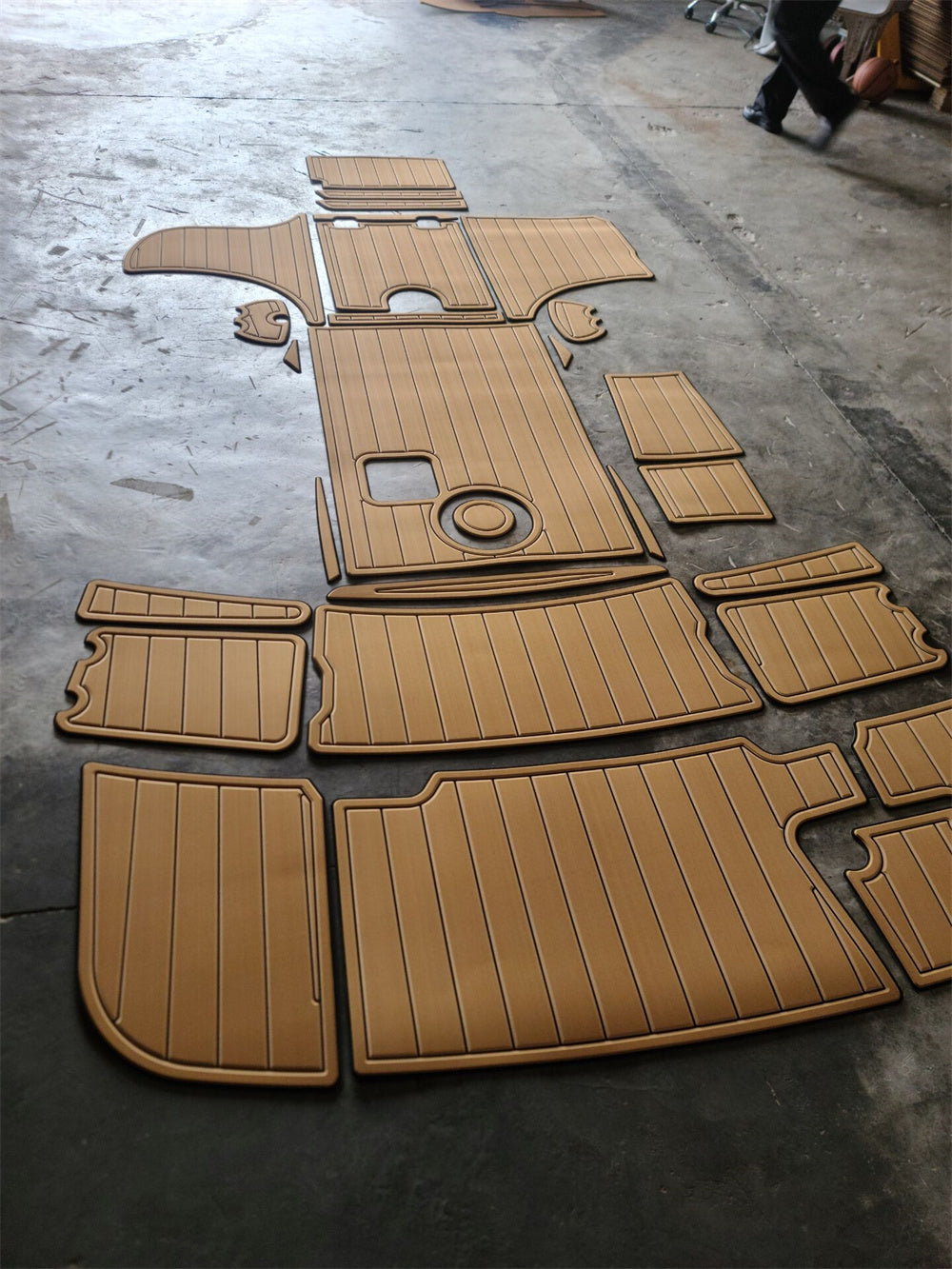 2004 Chaparral 265 SSI Swim Platform Cockpit Boat EVA Foam Teak Deck Floor Pad SeaDek MarineMat Gatorstep Style Self Adhesive