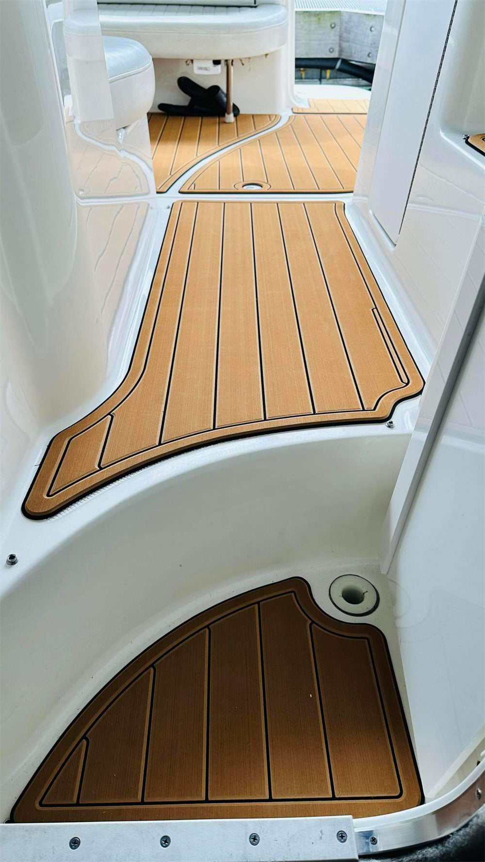 2004 Bayliner 305 Ciera Swim Platform Cockpit Pad Boat EVA Foam Teak Floor Mat SeaDek MarineMat Gatorstep Style Self Adhesive