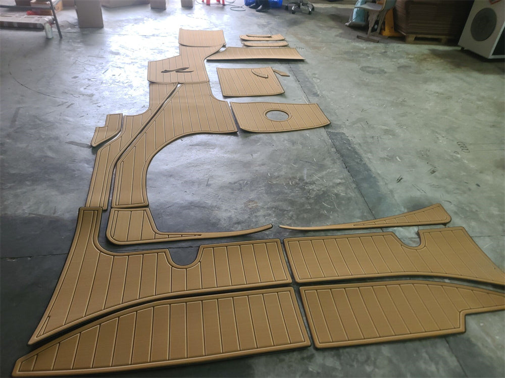 2007-2009 Sea Ray Sundancer 310 Swim Platform Cockpit Pad Boat EVA Teak Floor SeaDek MarineMat Gatorstep Style Self Adhesive