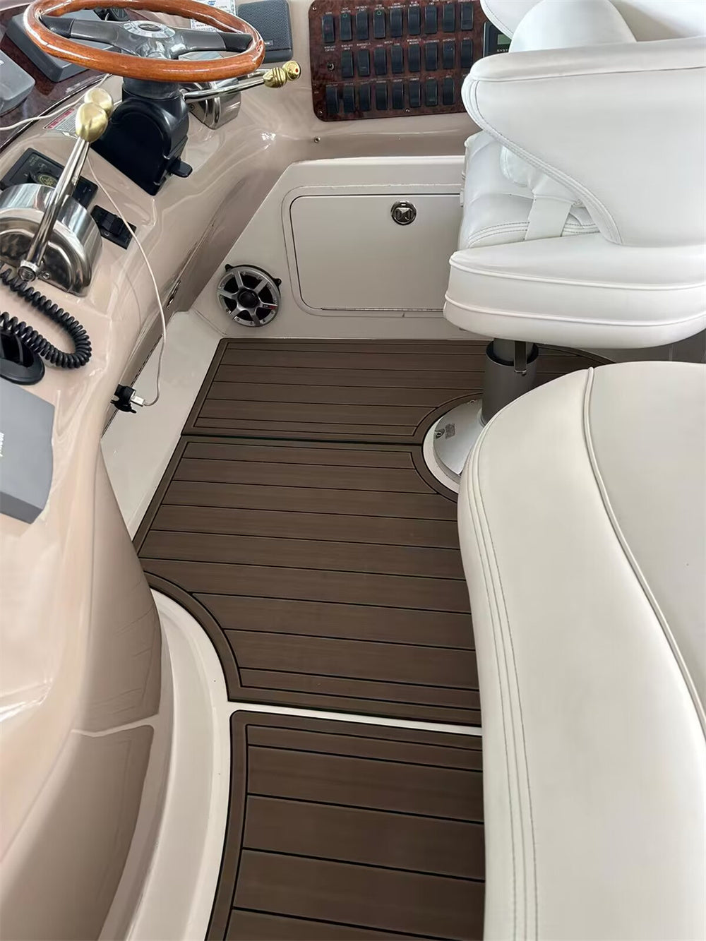 2001 Sea Ray Sundancer 460 Swim Platform Cockpit Pad Boat EVA Teak Flooring Mat