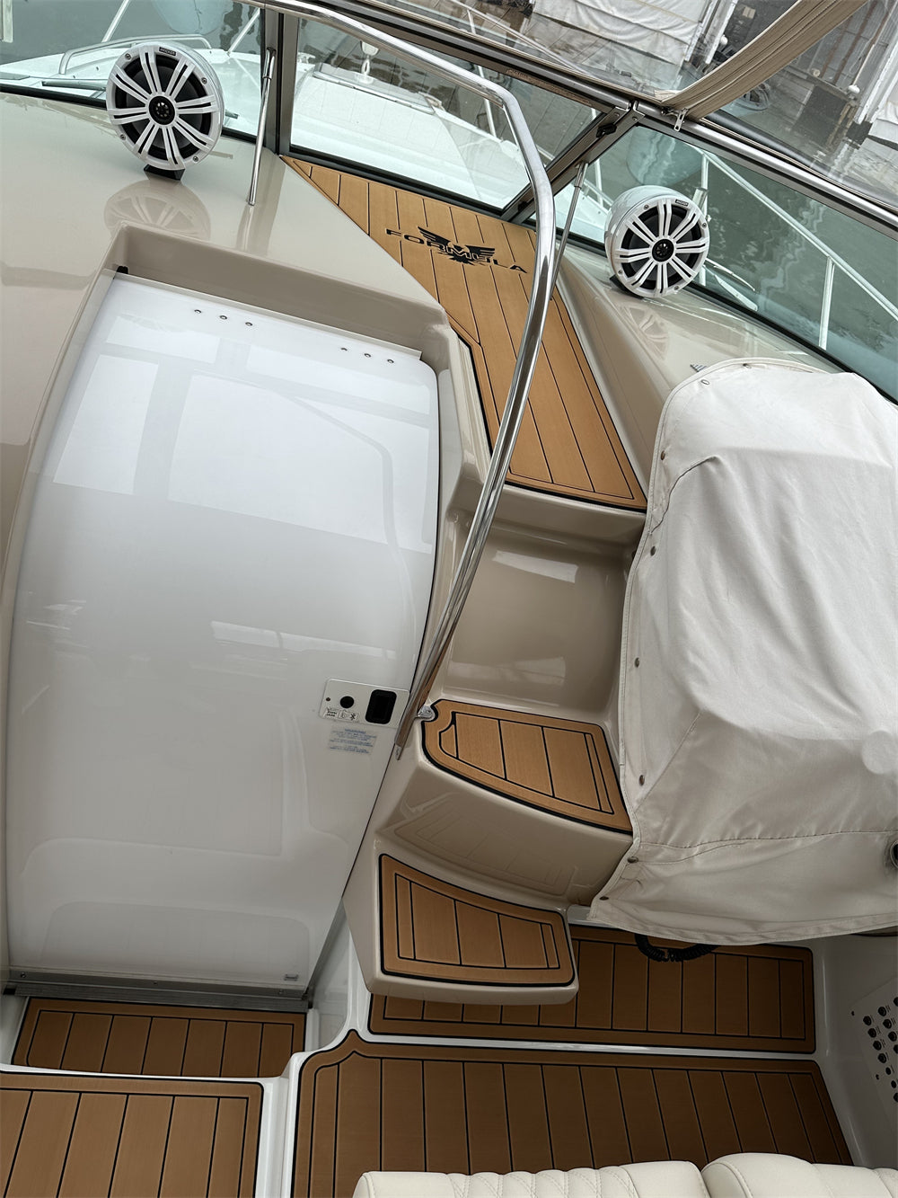 2008 Formula 31 PC Cockpit Mat Boat EVA Foam Teak Flooring Pad SeaDek MarineMat Gatorstep Style Self Adhesive