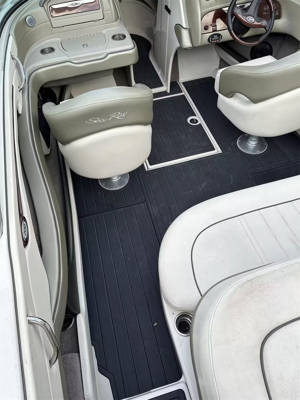 2005 Sea Ray 200 Select Swim Platform Cockpit Pad Boat EVA Teak Deck Floor Mat Seadek MarineMat Gatorstep Style Self Adhesive