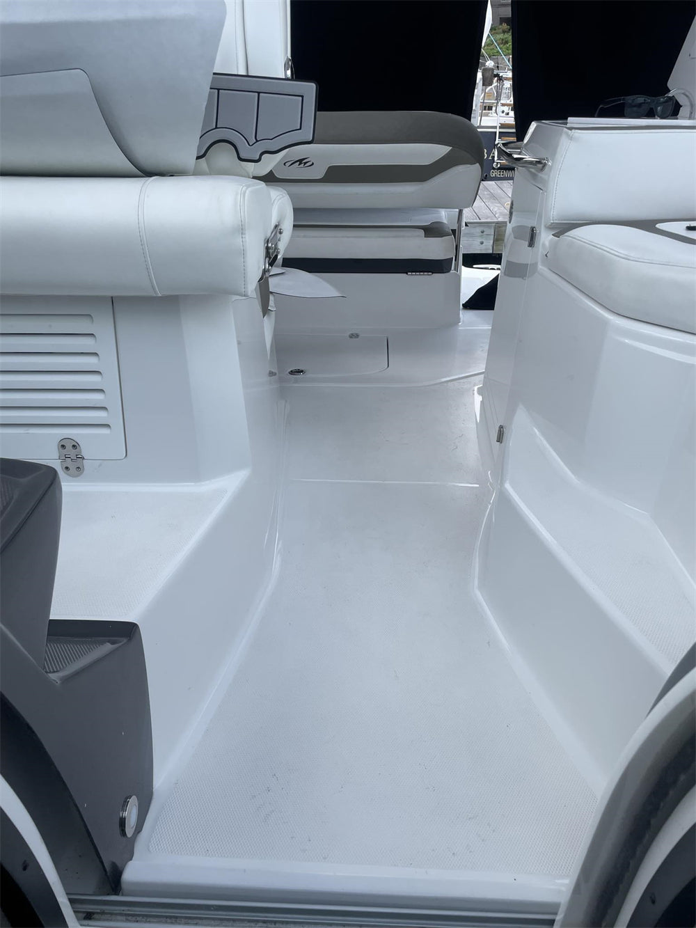 2015 Monterey 355 SSY Swim Platform Cockpit Pad Boat EVA Foam Teak Deck Flooring Mat SeaDek MarineMat Style Self Adhesive