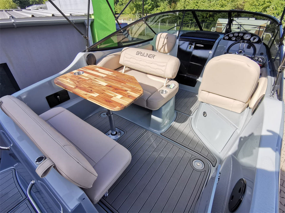 2002 Bayliner 2455 Swim Platform Cockpit Boat EVA Foam Faux Teak Deck Floor Pad Mat SeaDek MarineMat Gatorstep Style Self Adhesive