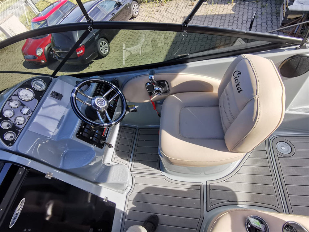 2002 Bayliner 2455 Swim Platform Cockpit Boat EVA Foam Faux Teak Deck Floor Pad Mat SeaDek MarineMat Gatorstep Style Self Adhesive