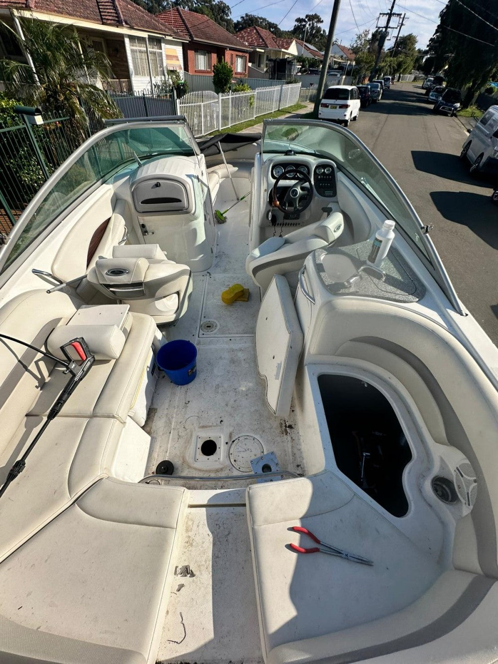 2007 Chaparral 246 SSI Swim Platform Cockpit Boat EVA Foam Teak Floor Pad Mat SeaDek MarineMat Gatorstep Style Self Adhesive