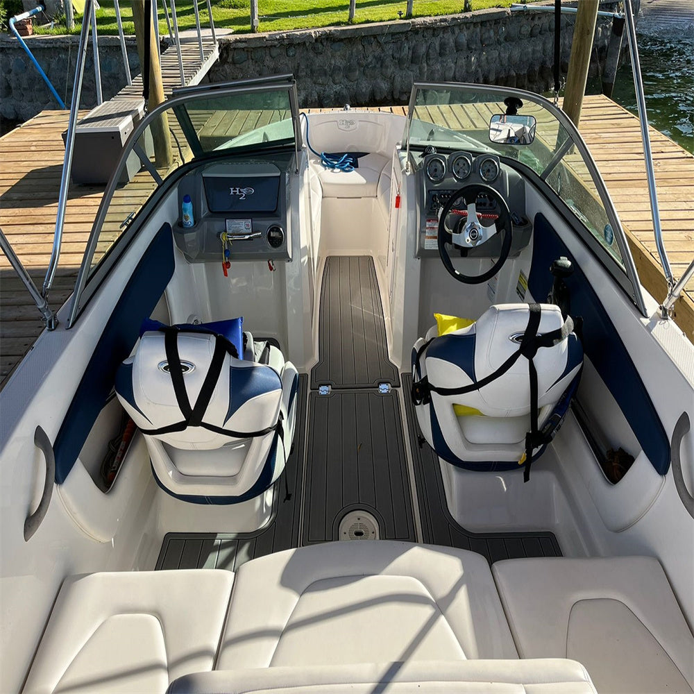 2013 Chaparral 19 H20 Swim Step Cockpit Boat EVA Faux Foam Teak Deck Floor Pad SeaDek MarineMat Style Self Adhesive