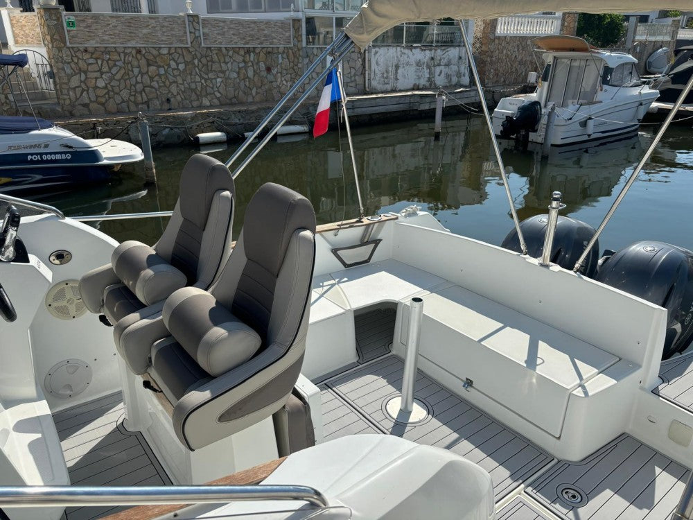 2011 Jeanneau Cap Camarat 8.5 WA Swim Platform Cockpit Pad Boat EVA Teak Floor SeaDek MarineMat Gatorstep Style Self Adhesive