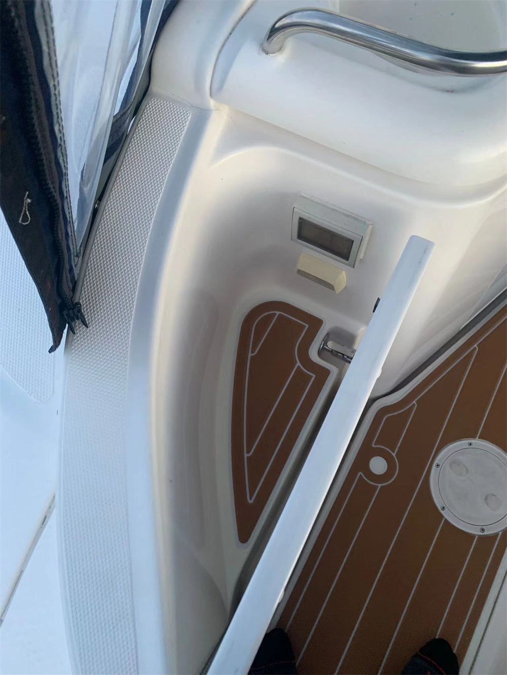 2002 Cruiser Yachts 3470 Express Swim Platform Cockpit Pad Boat EVA Teak Floor SeaDek MarineMat Gatorstep Style Self Adhesive