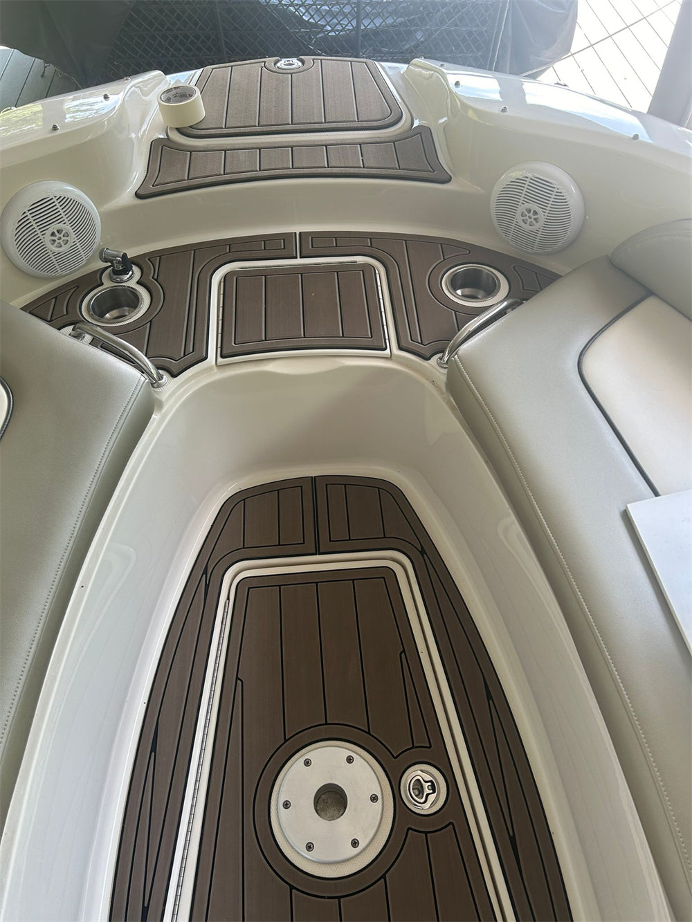 2006 Sea Ray Sundeck 270 Cockpit Pad Boat EVA Foam Teak Deck Floor Mat Flooring SeaDek MarineMat Gatorstep Style Self Adhesive