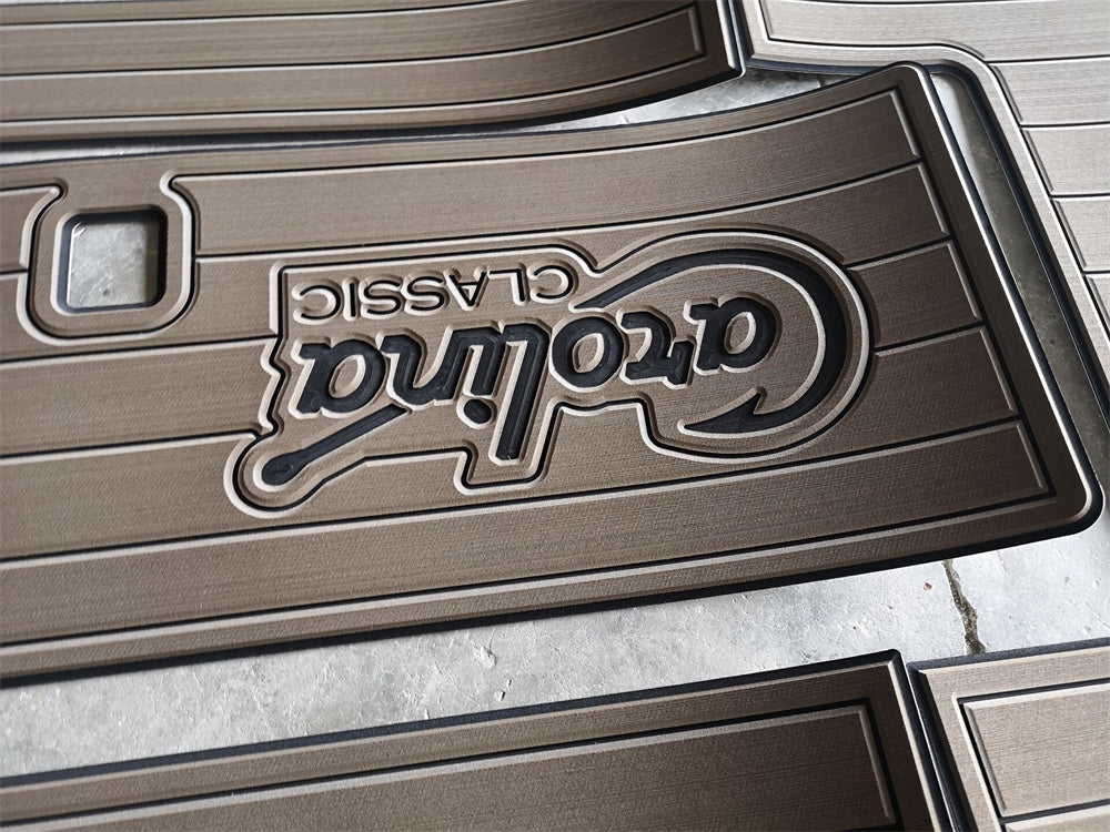 1998 Carolina Classic 28 Cockpit Pad Boat EVA Foam Faux Teak Deck Floor Mat SeaDek MarineMat Gatorstep Style Self Adhesive