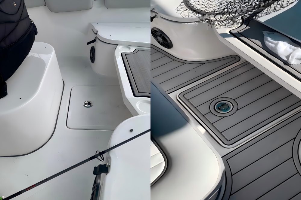 2022 Sea Fox 248 Commander Cockpit Boat EVA Foam Faux Deck Floor Pad Mat SeaDek MarineMat Gatorstep Style Self Adhesive