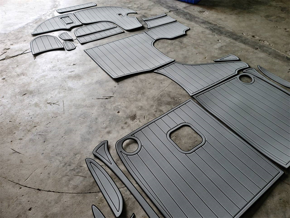2001 Bayliner 2655 Swim Platform Cockpit Bow Boat EVA Foam Teak Floor Pad Mat SeaDek MarineMat Gatorstep Style Self Adhesive
