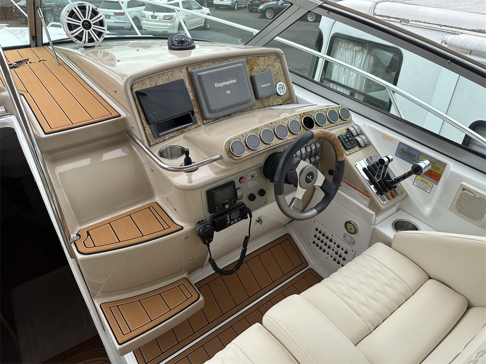 2008 Formula 31 PC Cockpit Mat Boat EVA Foam Teak Flooring Pad SeaDek MarineMat Gatorstep Style Self Adhesive