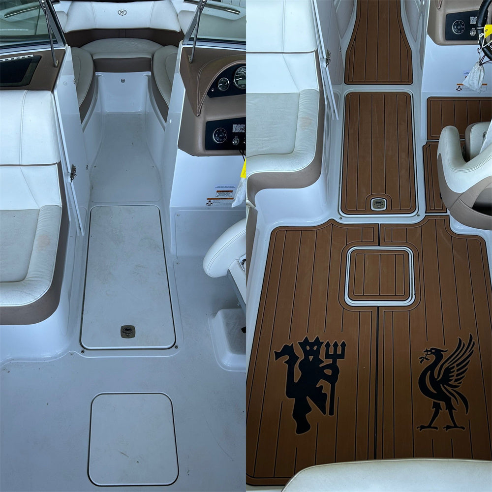2013 Cobalt 220 Swim Platform Cockpit Bow Pad Boat EVA Teak Deck Flooring Mat SeaDek MarineMat Gatorstep Style Self Adhesive