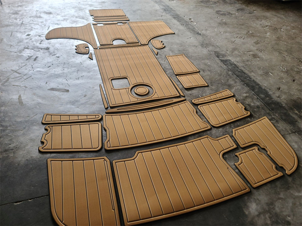 2004 Chaparral 265 SSI Swim Platform Cockpit Boat EVA Foam Teak Deck Floor Pad SeaDek MarineMat Gatorstep Style Self Adhesive