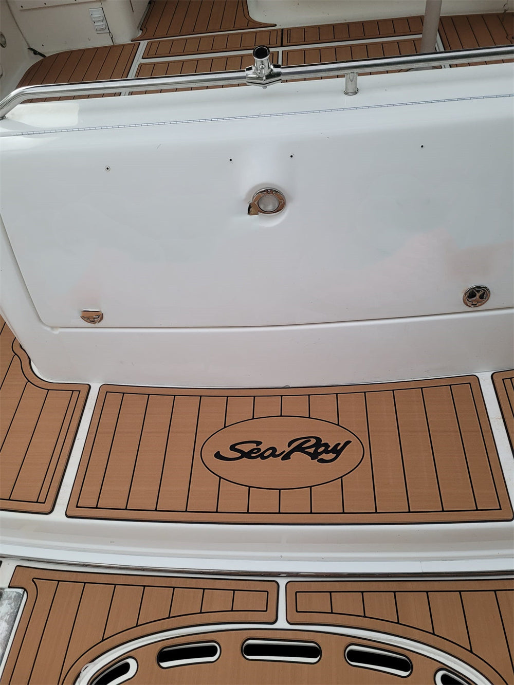 1998 Sea Ray Sundancer 370 Swim Platform Cockpit Pad Boat EVA Teak Flooring Mat
