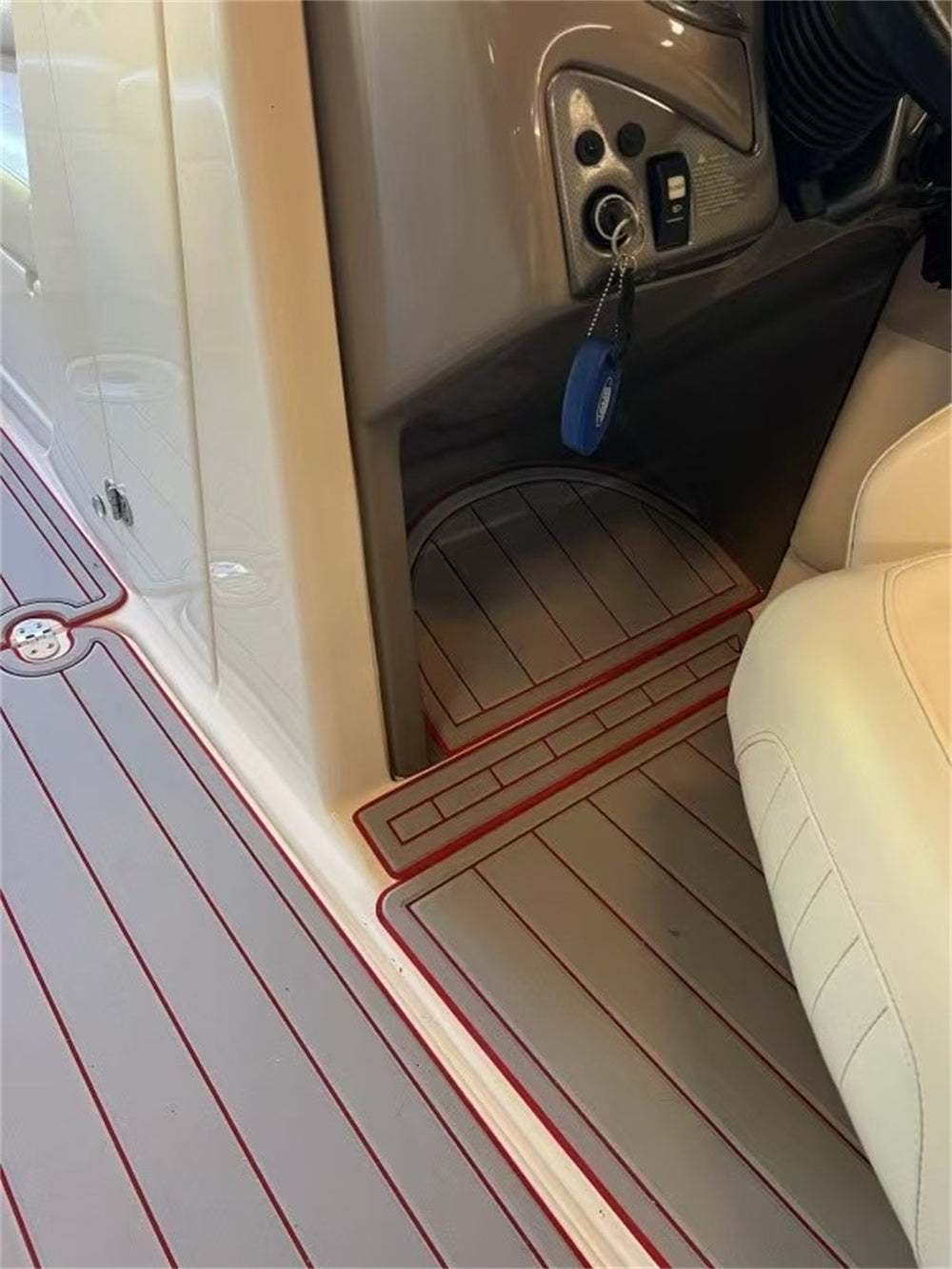 2006 Rinker Captiva 226 Swim Platform Cockpit Pad Boat EVA Foam Teak Floor Mat SeaDek MarineMat Gatorstep Style Self Adhesive