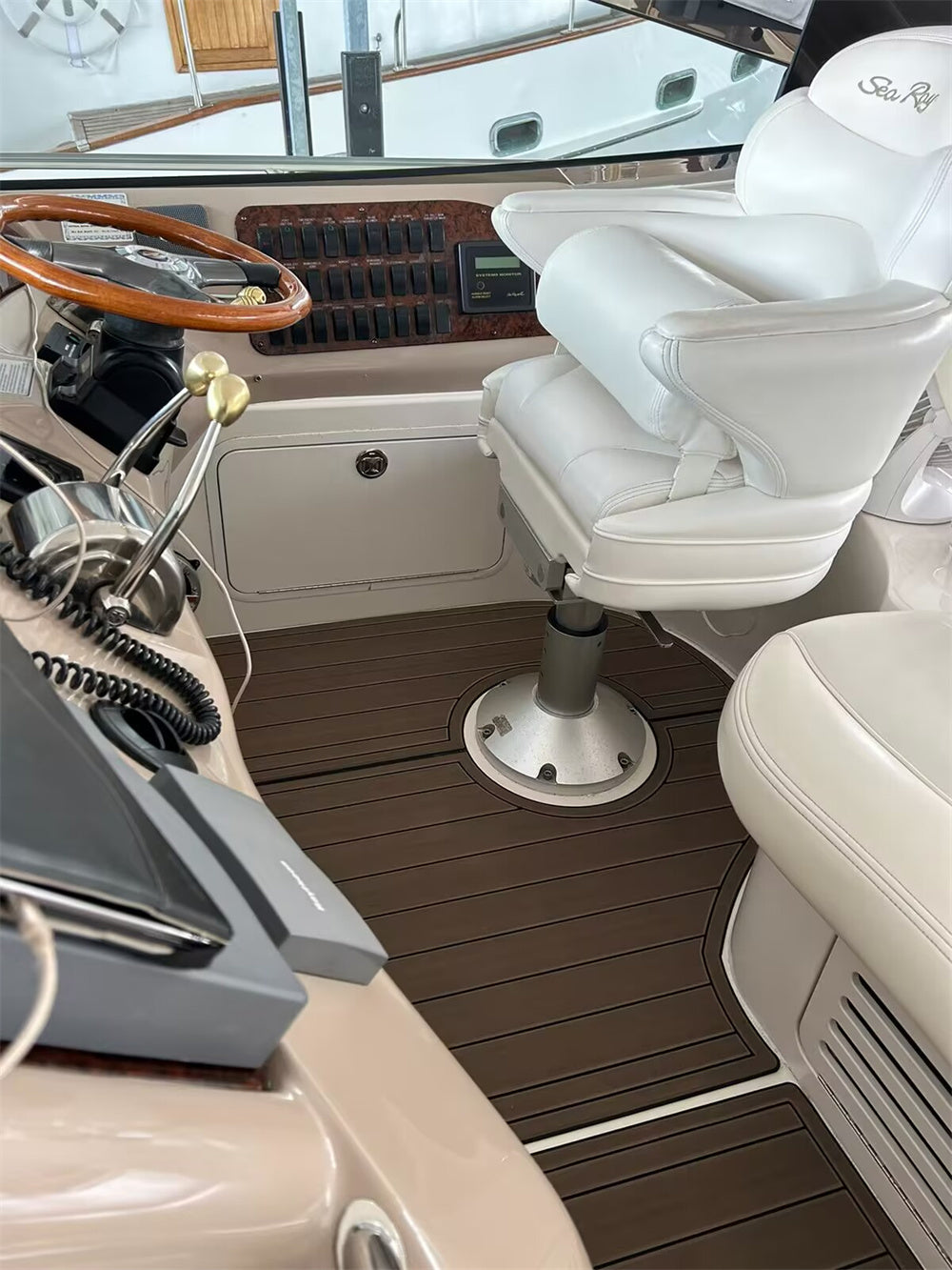 2001 Sea Ray Sundancer 460 Swim Platform Cockpit Pad Boat EVA Teak Flooring Mat
