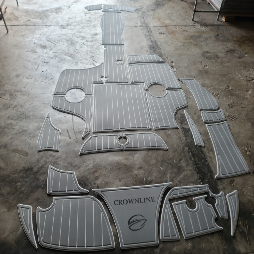 2012 Crownline 285SS Swim Platform Transom Boat Pad EVA Foam Faux Teak Deck Floor Mat SeaDek MarineMat Gatorstep Style Self Adhesive