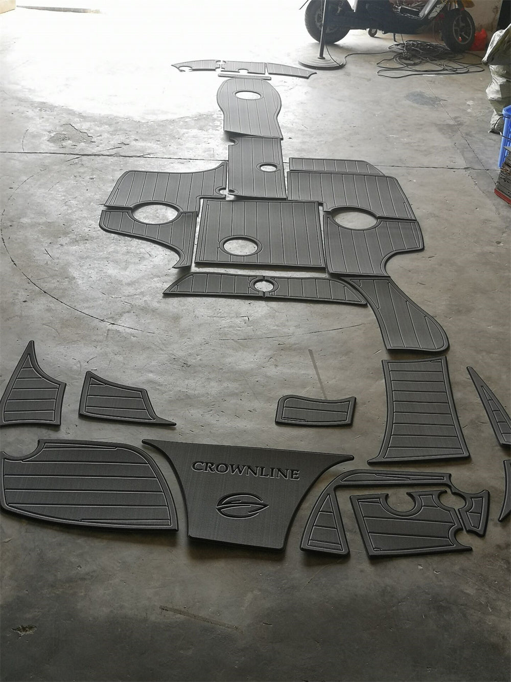 2005 Crownline 216 Swim Platform Cockpit Boat EVA Faux Foam Teak Deck Floor Pad