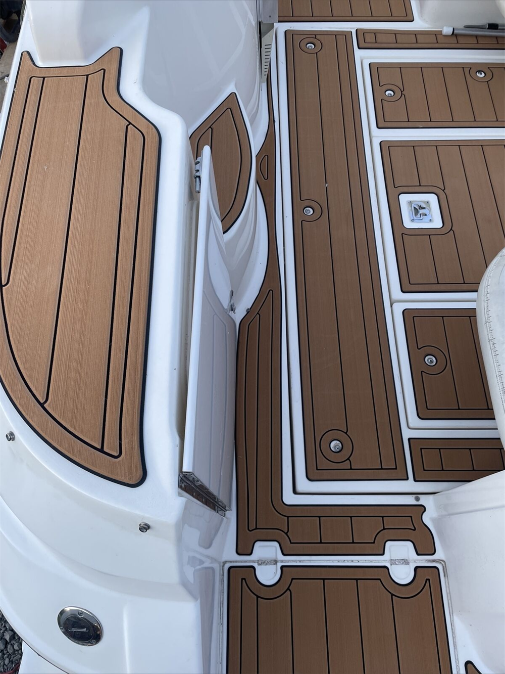 2000 Cruiser Yachts 3075 Express Swim Platform Cockpit Pad Boat EVA Teak Floor SeaDek MarineMat Gatorstep Style Self Adhesive