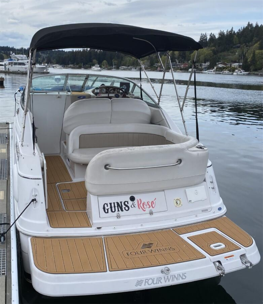 2004 Four Winns 248 Vista Swim Platform Cockpit Bow Pad Boat EVA Foam Faux Teak Deck Floor Mat SeaDek MarineMat Style Self Adhesive