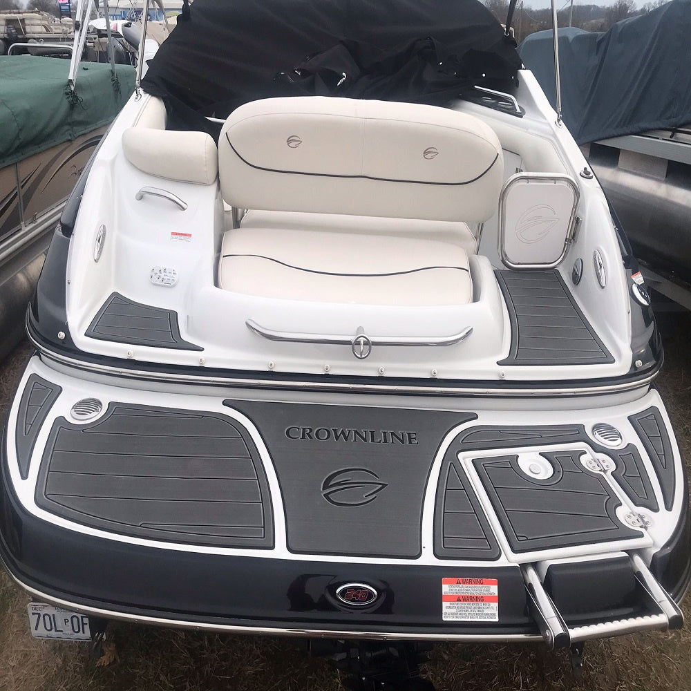 1998 Crownline 268 Swim Platform Cockpit Boat EVA Foam Faux Teak Floor Pad Mat SeaDek MarineMat Gatorstep Style Self Adhesive
